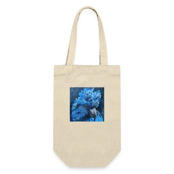 Blue Hyacinth Parrot Head Portrait South America - Gift Bag for Bottles - nature - Front