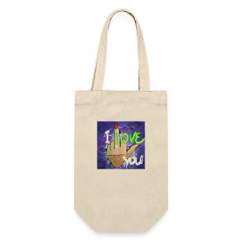 Je t’aime - Sac à bouteille - nature - Devant