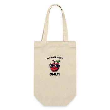 apfel cool - Geschenkbeutel für Flaschen - Natur - Vorne