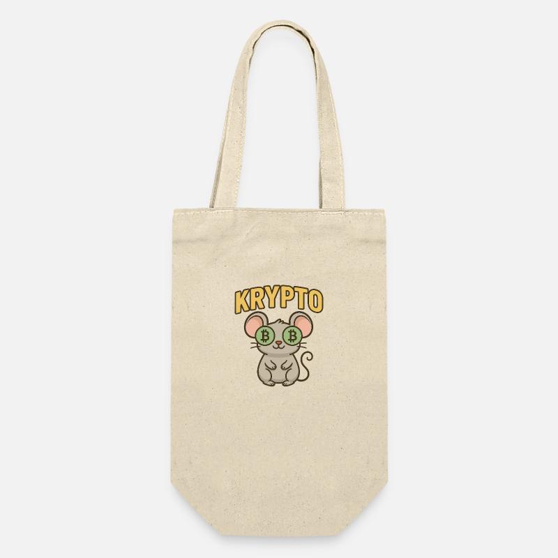 Crypto Mouse - Gift Bag for Bottles - nature