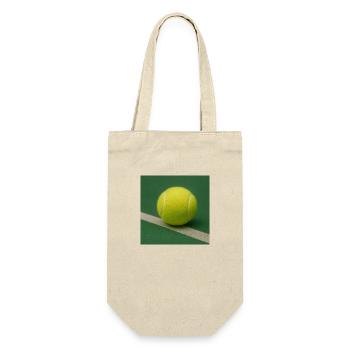 Sportarten - Tennis - Geschenkbeutel für Flaschen - Natur - Vorne