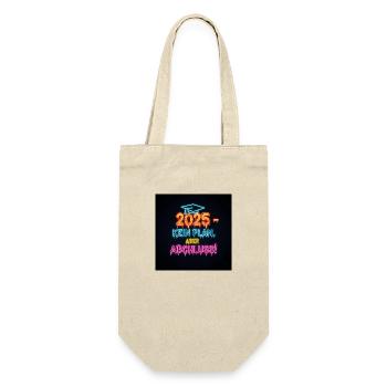 Design élégant de la remise des diplômes 2025 - Parfait - Sac à bouteille - nature - Devant