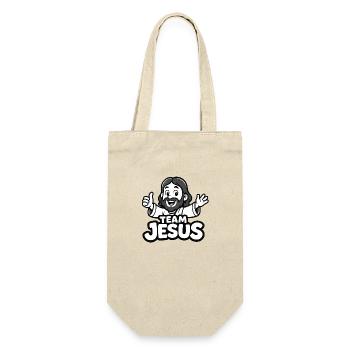 Équipe Jésus - logo amusant - Sac à bouteille - nature - Devant