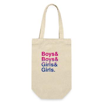 Boys & Girls: fierté bisexuelle swiftie - Sac à bouteille - nature - Devant