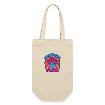 Mushroom Power – Psychedelic Mushroom in a Retro Sti - Gift Bag for Bottles - nature - Front