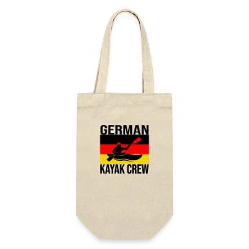 German Kayak Crew – Wildwater Kayak Tee - Geschenkbeutel für Flaschen - Natur - Vorne