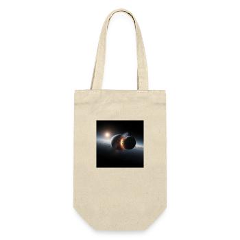 Kosmisches Eclipse Design - Geschenkbeutel für Flaschen - Natur - Vorne