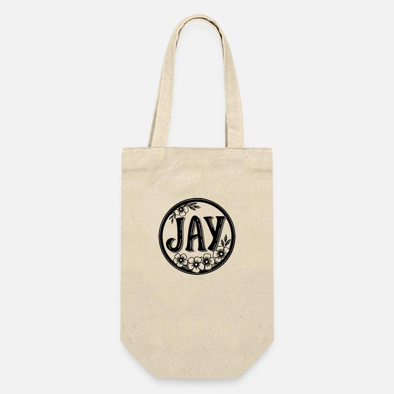 Jay, Calligraphy Design - Gift Bag for Bottles - nature