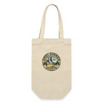 Three Peaks Round - Gift Bag for Bottles - nature - Front