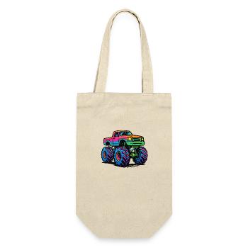 Monster Truck Neon - Gift Bag for Bottles - nature - Front