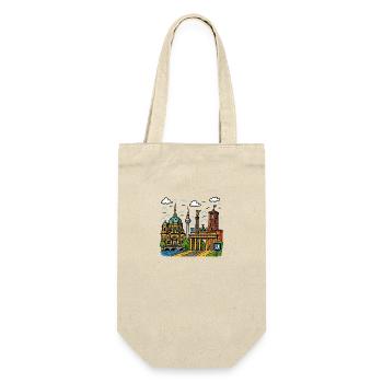 Berlin City - Gift Bag for Bottles - nature - Front