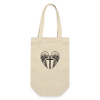 Holy Cross Jesus Christ Wings Angel Heaven - Gift Bag for Bottles - nature - Front