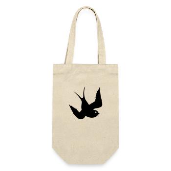 Tattoo Swallows Design Oldschool Birds Freedom - Sac à bouteille - nature - Devant