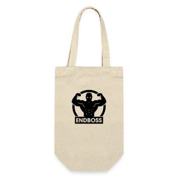 Endboss Bodybuilder - Gift Bag for Bottles - nature - Front