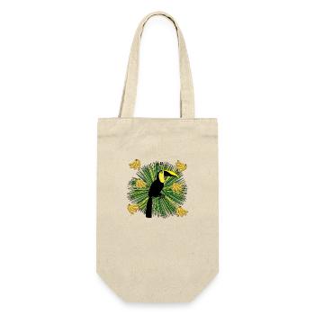 Tukan - Geschenkbeutel für Flaschen - Natur - Vorne