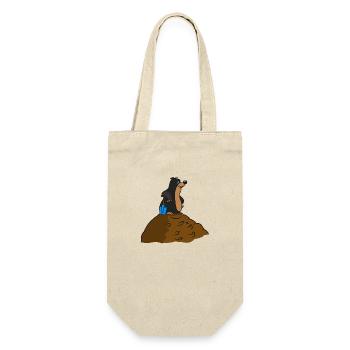 Mole earth Mole hive funny big garden s - Gift Bag for Bottles - nature - Front