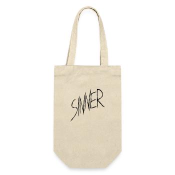Sinner text design - Gift Bag for Bottles - nature - Front