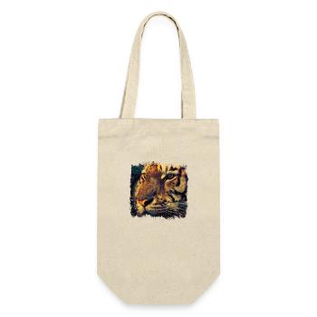 Tiger Animal Animal Predator Predator Africa Safari - Gift Bag for Bottles - nature - Front