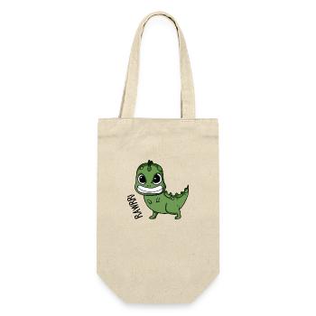Bébé dinosaure en colère cadeau - Sac à bouteille - nature - Devant