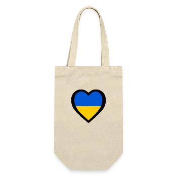 Ukraine - Geschenkbeutel für Flaschen - Natur - Vorne