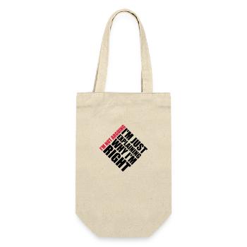 Je ne discute pas - Sac à bouteille - nature - Devant