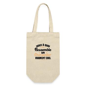 Voici À Quoi Ressemble Un Charpentier Cool - Sac à bouteille - nature - Devant