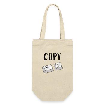 Ctrl C Copy - Gift Bag for Bottles - nature - Front