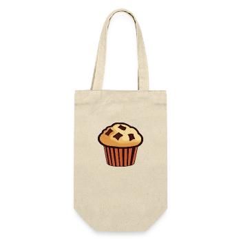 Muffin Food Sweet Baking Baker Cadeau - Sac à bouteille - nature - Devant