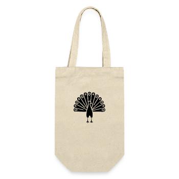 Symbol of an Indian peacock, culture of India - Gift Bag for Bottles - nature - Front