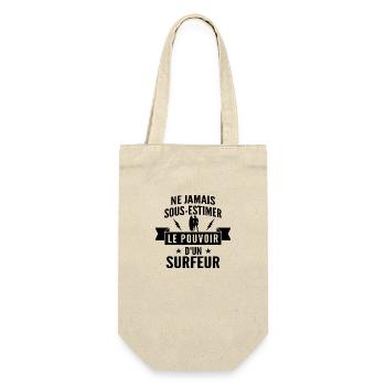 cadeau humour surfeur - Sac à bouteille - nature - Devant
