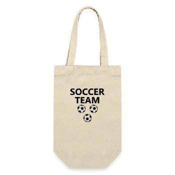 Fußball Soccer - Gift Bag for Bottles - nature - Front