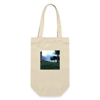 Beautiful mountain landscape in the fog - Gift Bag for Bottles - nature - Front