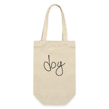 Hund Dog - Gift Bag for Bottles - nature - Front
