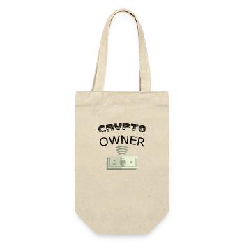 Bitcoin Trading Crypto Aktien - Geschenkbeutel für Flaschen - Natur - Vorne