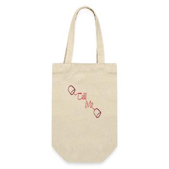 SAG MIR - Geschenkbeutel für Flaschen - Natur - Vorne