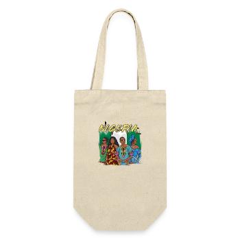 Nigeria Nigerian Africa Flag Pride I Gift - Gift Bag for Bottles - nature - Front