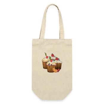 Cakes - Gift Bag for Bottles - nature - Front