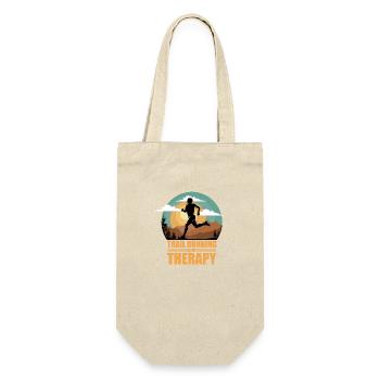 Trail Runner Running Jogging Jogger I Gift - Gift Bag for Bottles - nature - Front