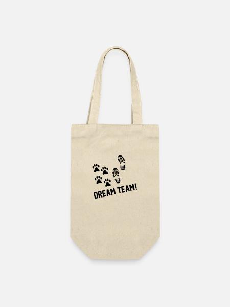 dream team - Geschenkbeutel für Flaschen - Natur