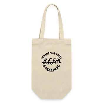 Save Water Drink BEER - Gift Bag for Bottles - nature - Front