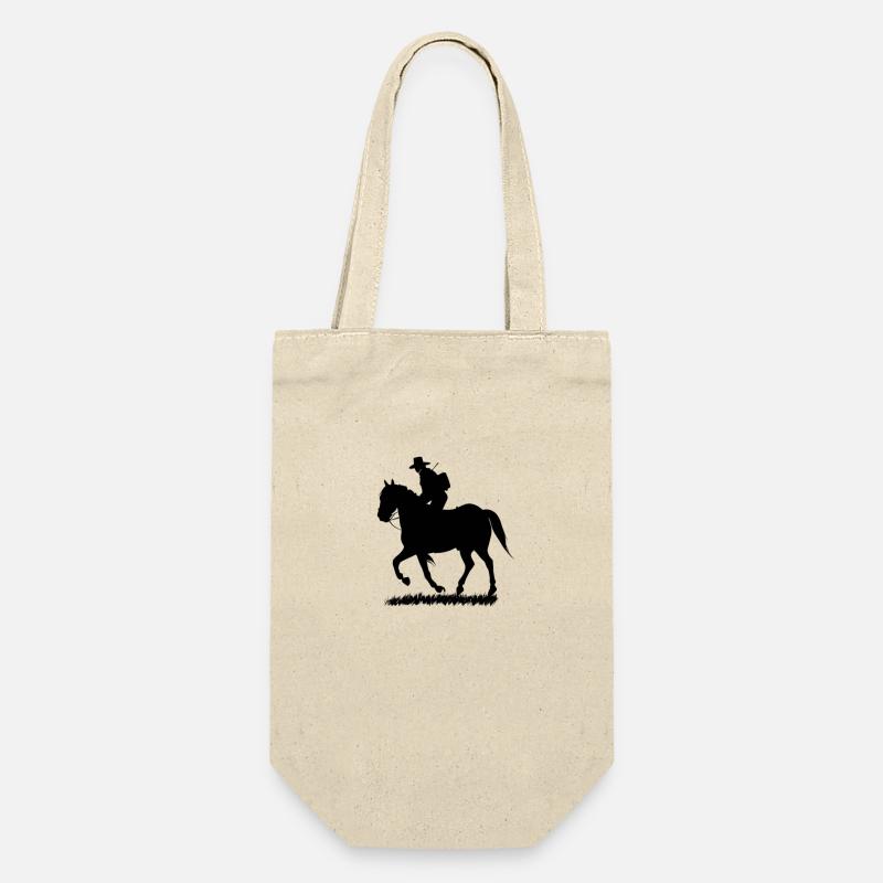 Horseman riding - Gift Bag for Bottles - nature