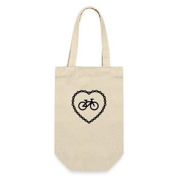 Triathlon Swim Bike Run Marathon - Geschenkbeutel für Flaschen - Natur - Vorne