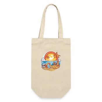Spiele am Meer - Geschenkbeutel für Flaschen - Natur - Vorne