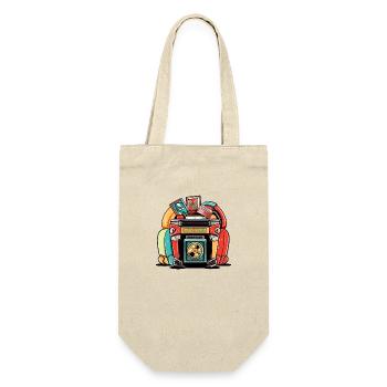 Juke box of the 70s n°4 - Gift Bag for Bottles - nature - Front