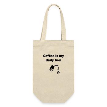 Coffee is my daily fuel - Gift Bag for Bottles - nature - Front