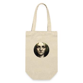 Woman Portrait - Abstract - Geschenkbeutel für Flaschen - Natur - Vorne