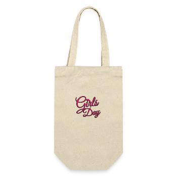Girls Day - Geschenkbeutel für Flaschen - Natur - Vorne