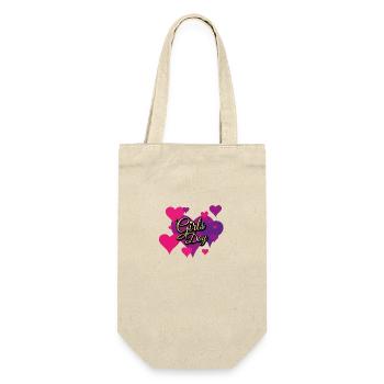 Modèle de paillettes de la Journée des filles - Sac à bouteille - nature - Devant