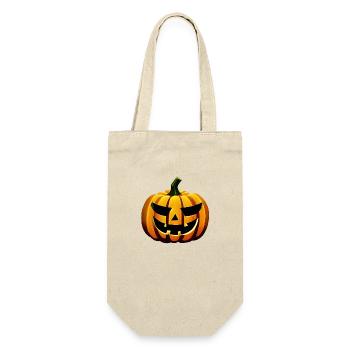 Halloween Gift Pumpkin Pumpkin Costume Pumpkins - Gift Bag for Bottles - nature - Front