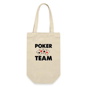 poker team - Geschenkbeutel für Flaschen - Natur - Vorne